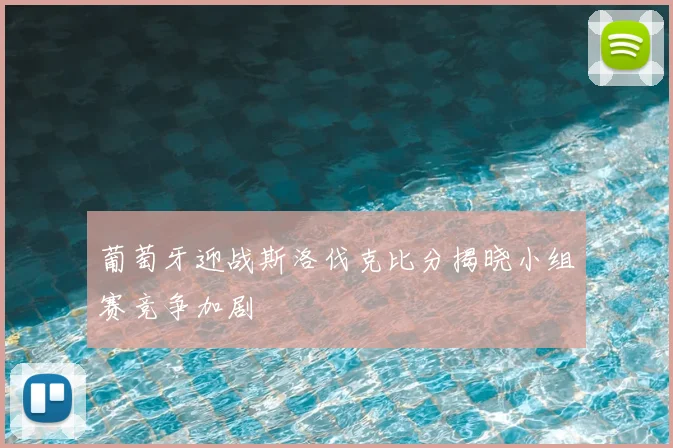 葡萄牙迎战斯洛伐克比分揭晓小组赛竞争加剧